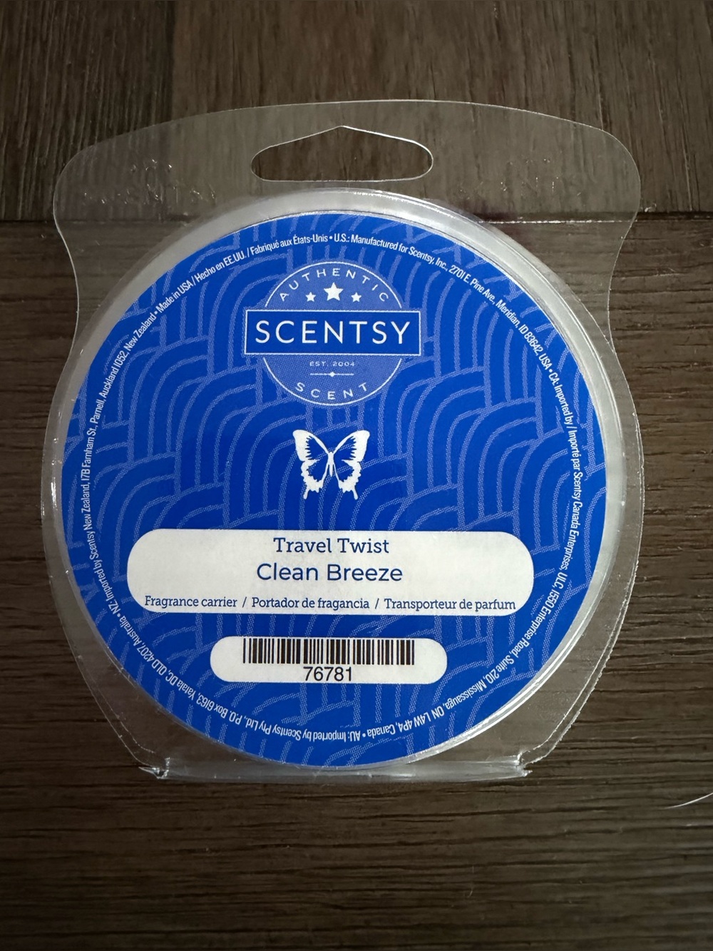 Scentsy Clean Breeze Travel Twist New in Package
